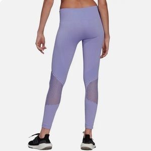 NWT ADIDAS Aeroknit Carrera Running Tights Light Purple
